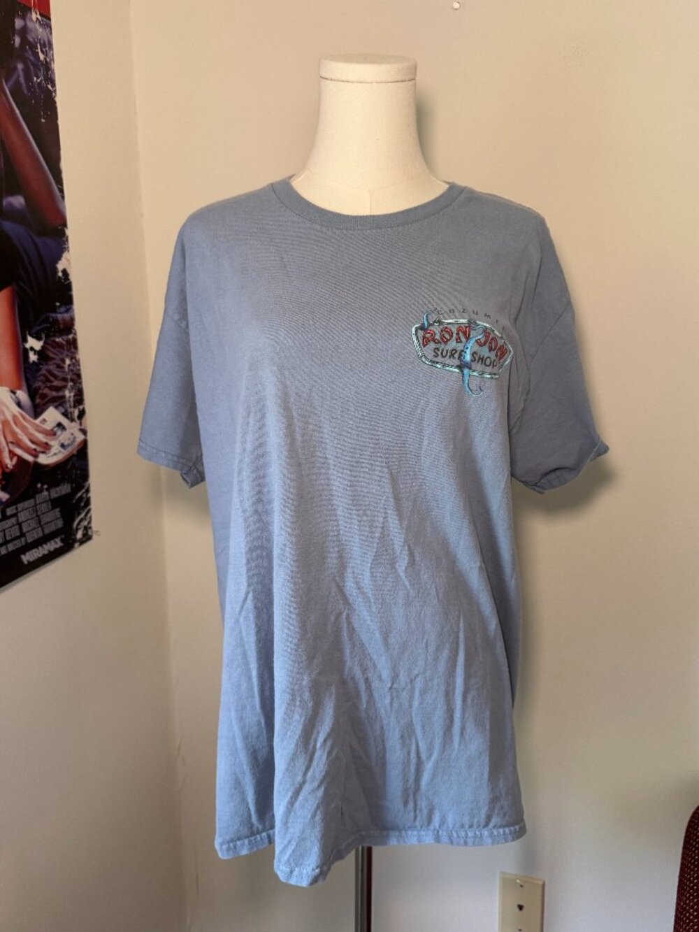 Ron Job Surf Shop Blue Octopus Tentacles Cozumel Graphic Tee Shirt